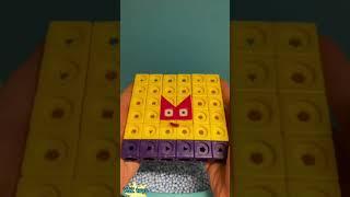 Making Numberblocks square 1 4 9 16 25 36 49 64 81 100 from MathLink Cubes ASMR satisfying #shorts