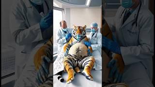 tiger surgery in mordent hospital #animalsrescue #wildliferescue #animals #wildlife #angrytiger