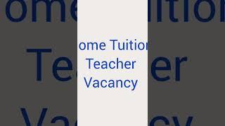 Part time Home Tuition Job / Part time teaching Job / Job at home online  & Offline #cbse  #india