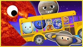 Wheels on the Bus  | Planet Song | Solar System Song | Fun Ride with 8 Planets | Nursery Rhymes