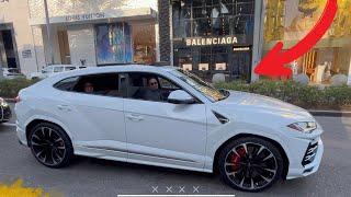 DUMP TRUCK OWNER OPERATOR TAKING DELIVERY OF LAMBORGHINI URUS PERFORMANTE IN HOLLYWOOD HILLS