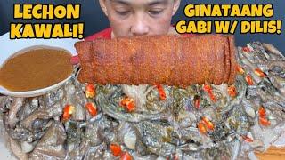 LECHON KAWALI at Laing with DILIS Mukbang Asmr | Filipino Food Mukbang Asmr