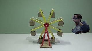 how to make a simple ferris wheel from ice cream sticks/ @GoodDiY