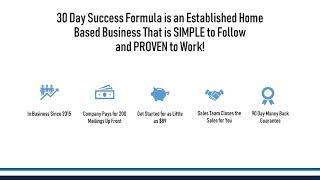 30 day success formula review- compensation plan