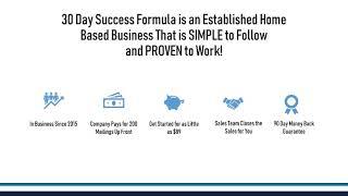 30 day success formula review- compensation plan