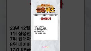 1분 금융퀴즈 당신의 금융상식은? #뱅크몰 #경제 #퀴즈