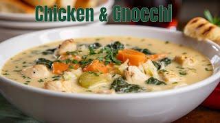 How to make OLIVE GARDEN'S | Chicken & Gnocchi Soup Recipe