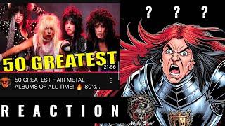 Rolling Stone Top 50 Hair Metal Albums | Krash Reacts |