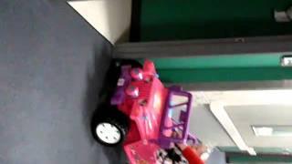 Lilly's new Barbie Jeep at Brenners Christmas Day 2010