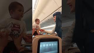 Saudi airlines  air hostess |  kids playing