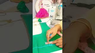 Sewing Tricks Beautiful Aari Blouse back perfect marking tips for beginners easy method #a2z #shorts