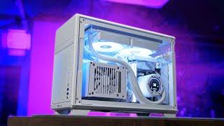 Tiny All-White Mini ITX Build in Thermaltake's TR100!