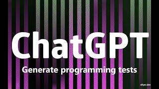 Preparation of programming tests for students with Chat GPT