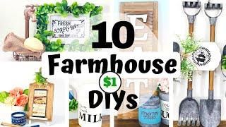 10 Farmhouse DIYs | Farmhouse Home Decor DIY | Dollar Tree DIY | High End Farmhouse Decor Ideas 2021