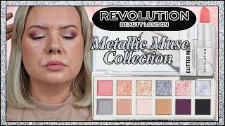 NEW MAKEUP REVOLUTION METALLIC MUSE COLLECTION Review & Swatches | Clare Walch