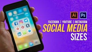 All Social Media Sizes | Photoshop & Illustrator | [Hindi/Urdu]