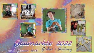 Baumarkt-Einkäufe 2022 +Januar 2023, bei Globus und Hellweg | Wäscheständer mal eben einweihen