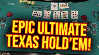 ULTIMATE TEXAS HOLD'EM INSANE $700 BLIND BETS!! GOING ABSOLUTELY NUTS!! #allcasinoaction #casino