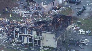 Chopper video shows aftermath of explosion at Orion Township condo complex