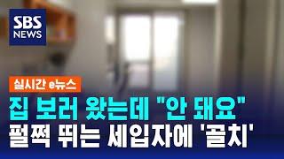 집 보러 왔는데 "안 돼요"…펄쩍 뛰는 세입자에 '골치' / SBS / 실시간 e뉴스