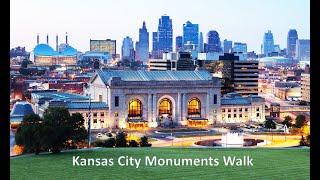 Kansas City, Missouri Monuments Walk: Wandering Walks of Wonder Slow TV Walking Tour 4K