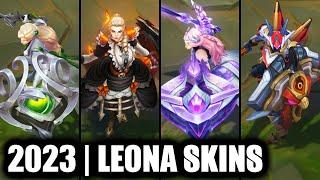 ALL LEONA SKINS SPOTLIGHT 2023 | League of Legends