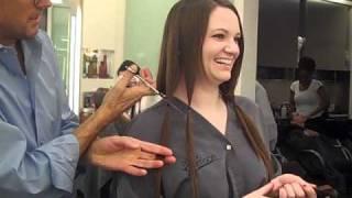 Mark Garrison cuts for Pantene Beautiful Lengths