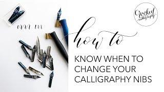 When to Replace Calligraphy Nibs | CROOKED CALLIGRAPHY