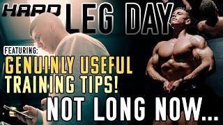 HARD LEG DAY! // 13.5 WEKS OUT // LEG DAY TIPS // FINN KELLY