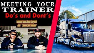 Meeting your trainer ,Do’s and Dont’s !!!! #tmctransportation #tmc