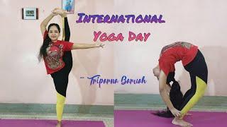 Happy International Day of Yoga | #youtubeshorts #shorts | Advanced Yogasanas | ft. Triparna Baruah