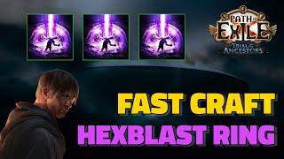 POE 3.22 Crafting Hexblast Ring - Fast Guide - Path of Exile