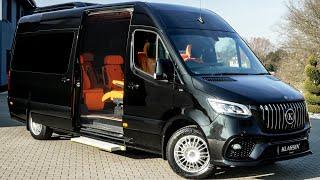 2024 Black Mercedes Sprinter VIP - Ultra Luxury Business Van in Detail