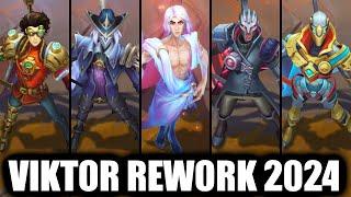 All Viktor Skins Spotlight Rework 2024 (League of Legends)