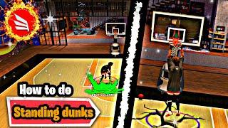 How to do standing dunks the correct way on nba 2k25 (hand cam)