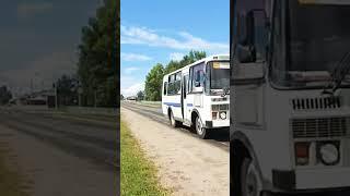 ПАЗ-32053-07 (Дизель) // А 543 ВМ 154 // маршрут 107А, Енисейск, 12.07.2022г.