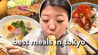 WHAT TO EAT IN TOKYO, JAPAN! My Favorite Tokyo Meals  (ramen, seafood, beef, udon, katsu)
