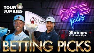 Shriners Children's Open 2024 | 5 Favorite Outrights + Top 20 6-Pack Locks + TNF & PGA Parlay ️