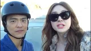 2014.11.04 Karen Gillan and John Cho promo video for Selfie ep 5 and 6