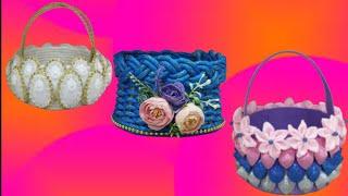 3 оригинальные идеи корзин как сделать своими руками/3 original ideas DIY basket