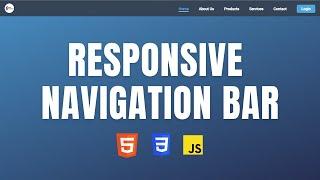 Responsive Navigation Bar Tutorial