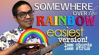 Somewhere Over the Rainbow Iz Ukulele Tutorial Easiest Version