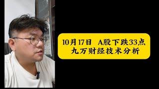 10月17日A股继续下跌33点！后面走势如何？听我分解！