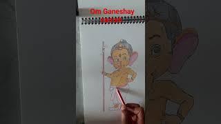 Jay Sri Ganesh#drawing with colour pencil#shortsvideo#vilar#