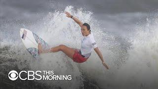 Professional surfer and Team USA Olympic gold medalist Carissa Moore on historic win for women