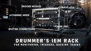 Drummer's Standalone IEM Rack Build w/ Wheels I Backing Tracks, Triggers, Click & Monitoring Levels