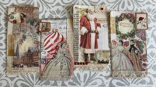 #merrymonday  #stackyourstash  Wrap around tuck journal cards for Christmas! #craftandchat