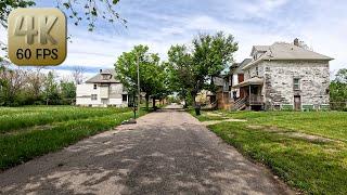 Driving Around Detroit Hood - "Core City" Neighborhood in 4k Video