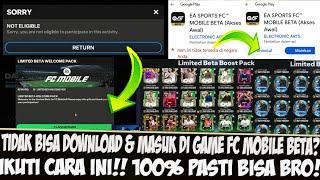 100% PASTI BISA MAIN!! CARA MENGATASI TIDAK BISA DOWNLOAD DAN LOGIN / MASUK DI FC MOBILE 25 BETA