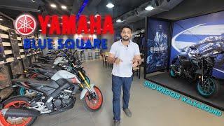 Inside Yamaha Blue Square Showroom | Exclusive Motorcycle Walkaround & Review | Hindi #yamaha